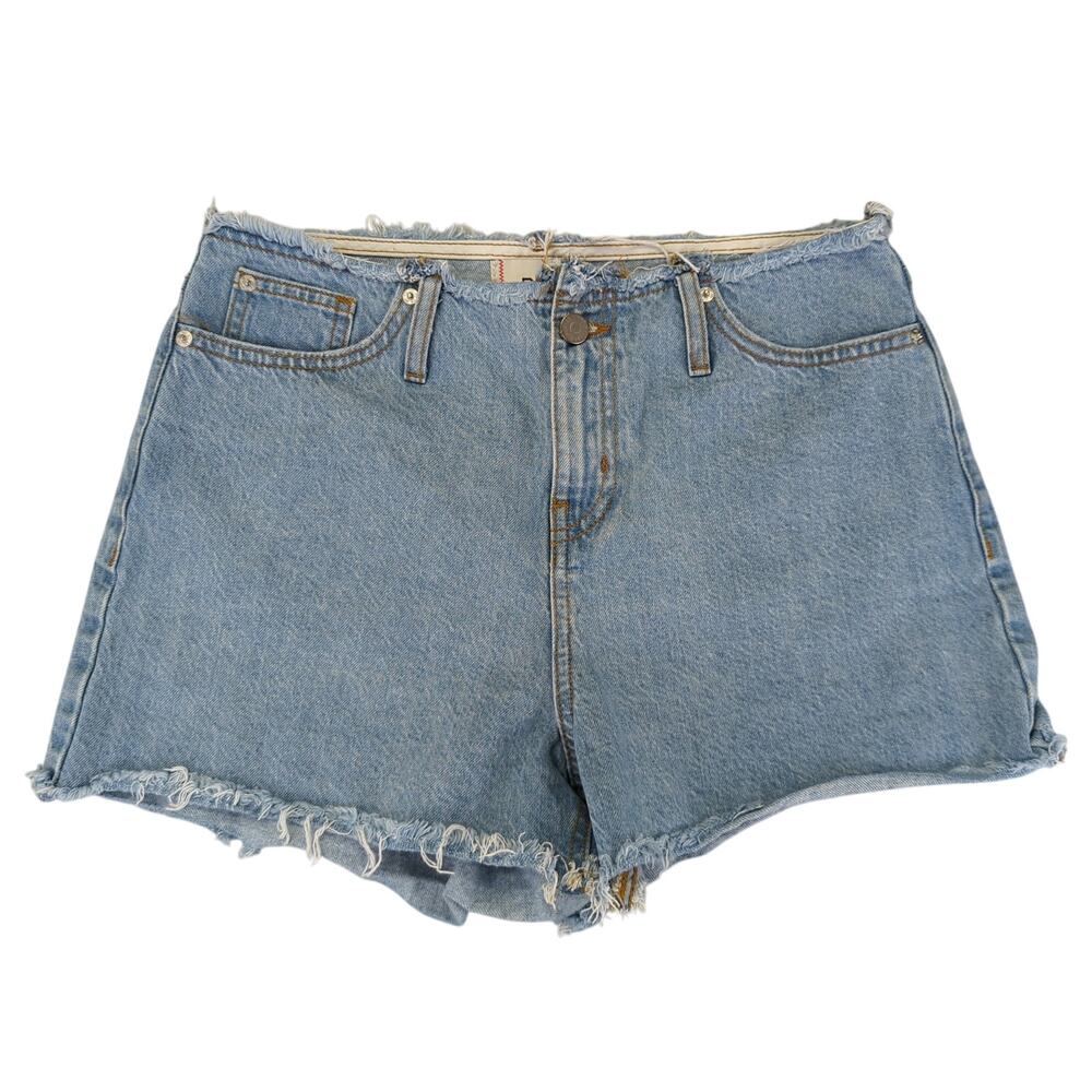 BDG Urban Outfitters Light Wash High Waisted Cut Off Denim Shorts‎ Womens 28